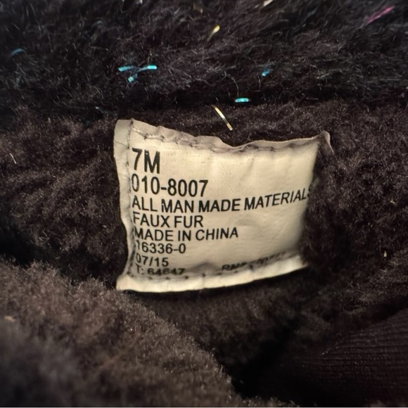TOTES Black Winter Boots with Faux Fur Trim - Size 7M - Picture 9 of 12